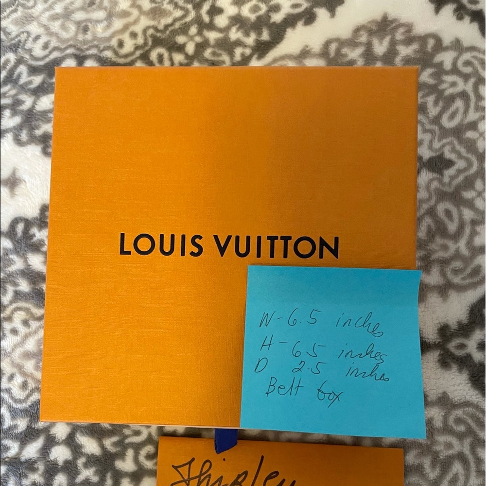 Louis Vuitton box for wallet or belt.